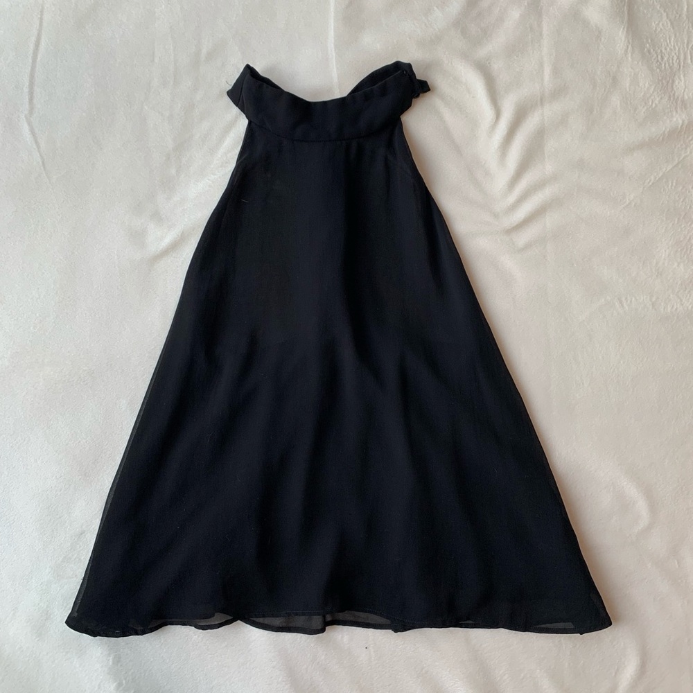 Zara High-Neck Sheer Top